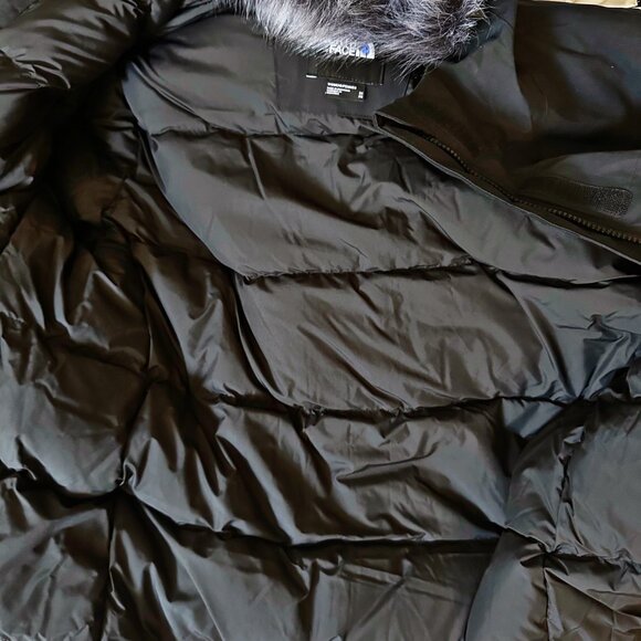 The North Face Women’s 2XL Arctic Parka Coat 600 Down Fill Black Jacket - Picture 13 of 16